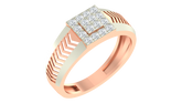 18K Gold & Diamond Ring For Men KRA60171